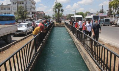 Serinlemek için girdiği sulama kanalında kayboldu