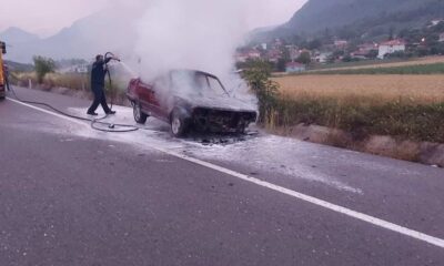 Seyir halindeyken bir anda alev aldı