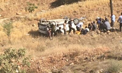 Siirt’te araç şarampole yuvarlandı: 1’ağır, 3 yaralı