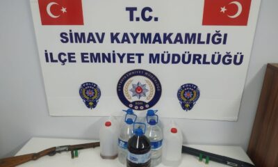 Simav’da kaçak alkol operasyonu