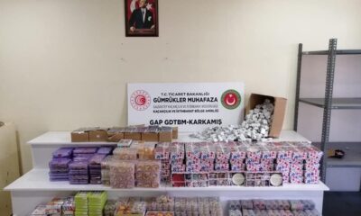 Sınırda çok sayıda hediyelik eşya ele geçirildi