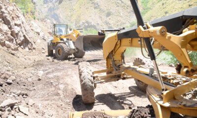 Şırnak’taki yayla yollarında hummalı çalışma