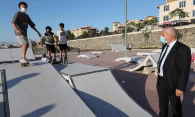 Skate Park’ta ilk test Gebzeli gençlerden