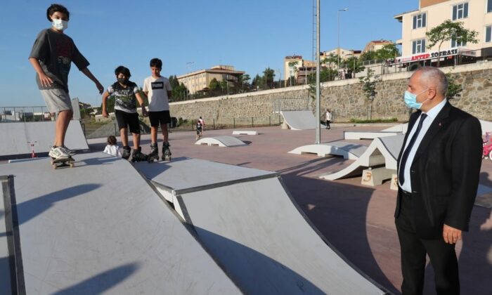 Skate Park’ta ilk test Gebzeli gençlerden