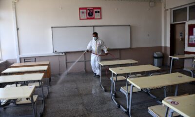 Söke Belediyesi YKS yapılacak okulları dezenfekte Etti