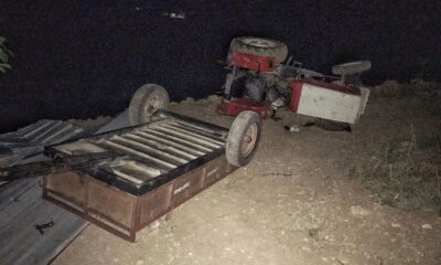 Söke’de traktör kazası