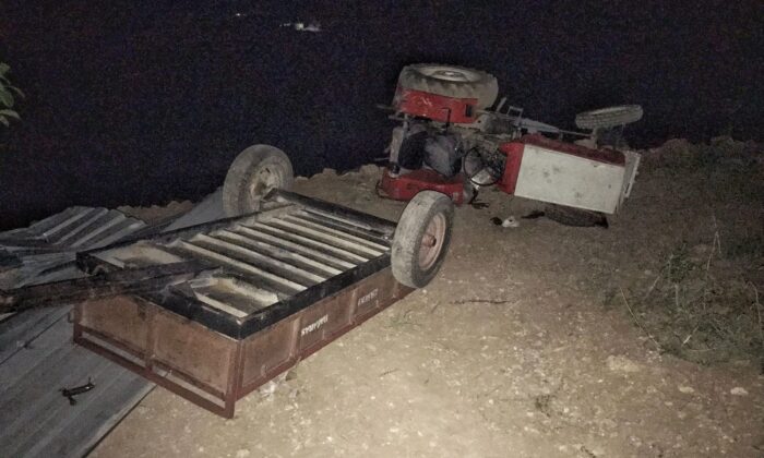 Söke’de traktör kazası