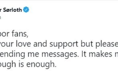 Sörloth: “Yeter artık”