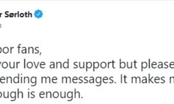 Sörloth: “Yeter artık”