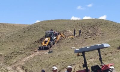 Su hattı çekerken üzerine toprak göçen şahıs yaralandı
