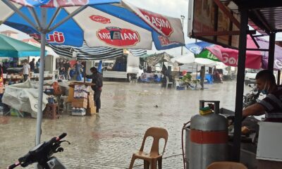 Şuhut’ta sağanak yağış etkili oldu