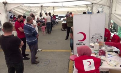 Sultangazi’de Kızılay’ın kan bağışı kampanyasına yoğun ilgi