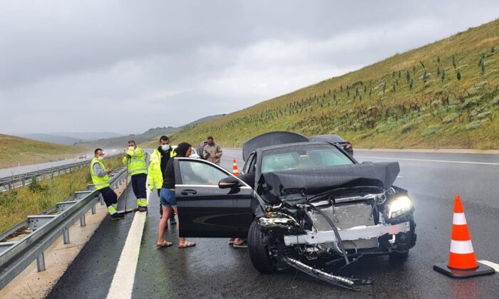 Susurluk’ta trafik kazası: 1 yaralı