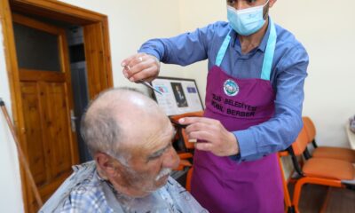 Talas’ta ‘mobil berber ve kuaför hizmeti’ başladı