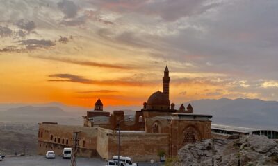 Tarihi İshak Paşa Sarayı’nda eşsiz gün batımı manzarası