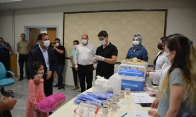 Tatvan Belediyesi personeline korona virüs aşısı yapıldı