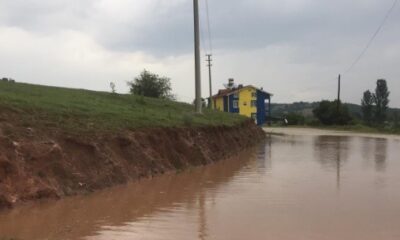 Tavşanlı’da şiddetli yağış etkili oldu