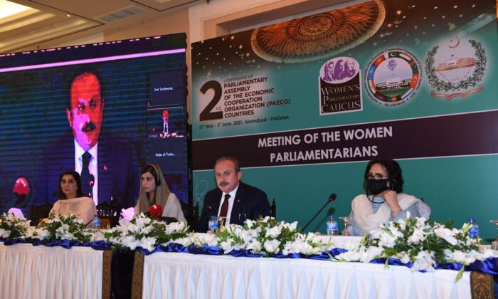 TBMM Başkanı Şentop, EITPA 2’nci Genel Konferansı kapsamında moderatörlük yaptı