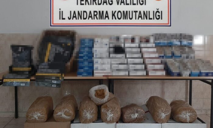 Tekirdağ’da kaçak tütün operasyonu
