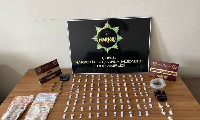 Tekirdağ’da uyuşturucu operasyonu: 2’si çocuk 5 kişi yakalandı