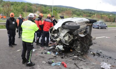 TEM’de feci kaza: 1 ölü, 2 yaralı