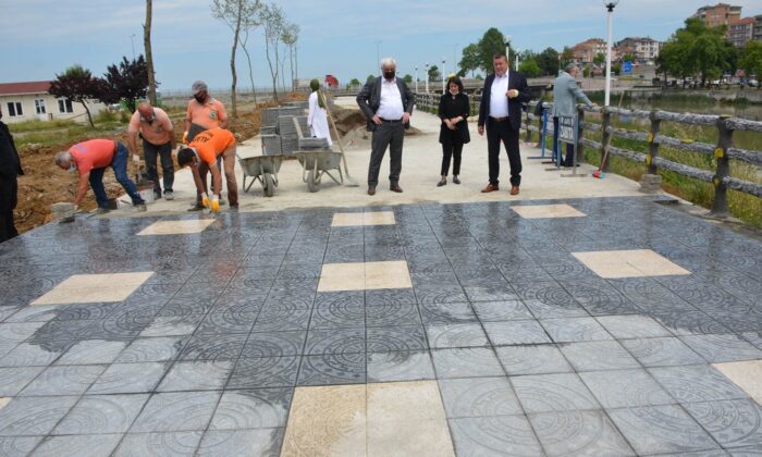 Teras Park çalışmaları başladı