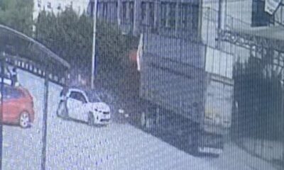 TIR dehşeti saniye saniye kamerada