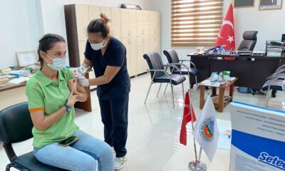 Toroslar Belediyesi personeli aşılandı