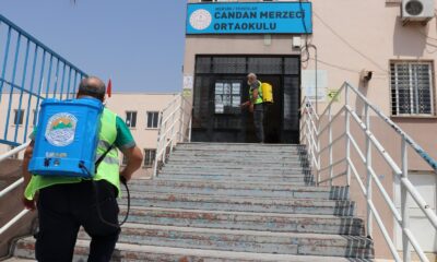 Toroslar’da okullar LGS öncesi dezenfekte edildi