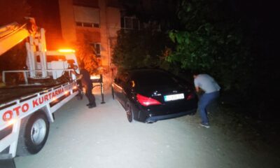 Trafikte terör estiren maganda lüks aracını bırakıp kayıplara karıştı