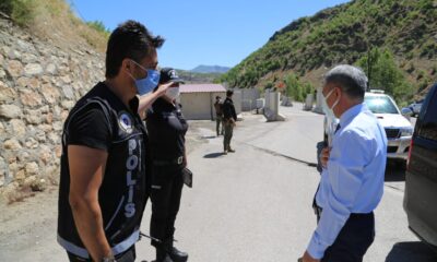 Tunceli Valisi Özkan, yenilenen kontrol noktalarını inceledi