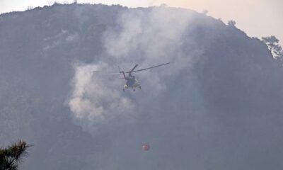Turizm merkezinde çıkan yangında 855 dönüm alan kül oldu