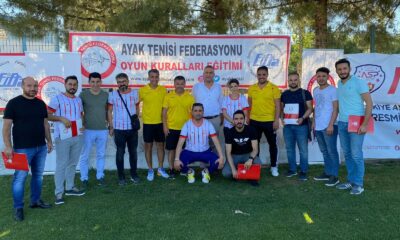 Türkiye Ayak Tenisi Federasyonu eğitim semineri Diyarbakır’da düzenlendi