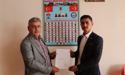 Türkiye’nin en genç muhtarı derneğe üye oldu