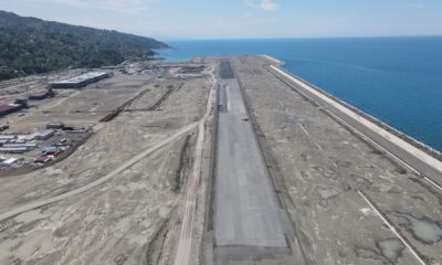 Uçak pisti, terminal binaları ve çay bardağı şeklinde olacak olan kule kendini göstermeye başladı