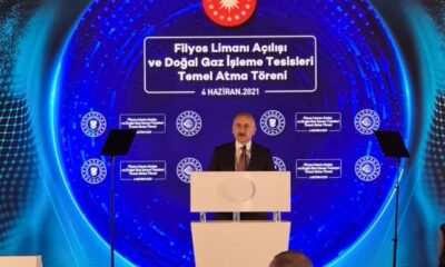 Ulaştırma ve Altyapı Bakanı Karaismailoğlu Filyos Limanı açılışında konuştu