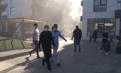 Ümraniye’de sitede yangın çıktı, vatandaşlar tahliye edildi