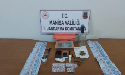 Uyuşturucu ve esrarla yakalanan şahıs gözaltında