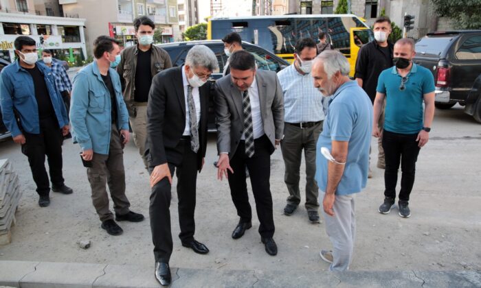 Vali Bilmez, Sıhke Caddesi’ndeki çalışmaları inceledi