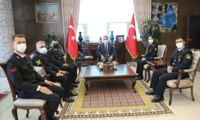 Vali Çağatay, jandarma mensuplarını kabul etti