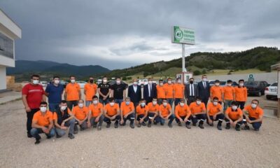 Vali Gürel, orman ürünleri fabrikasını gezdi