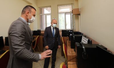 Vali Varol yeniden yüz yüze eğitime başlayan okulları ziyaret etti