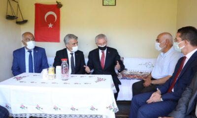 Validen Songül öğretmenin ailesine taziye ziyareti