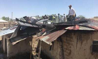 Van’da tandır evi ve ahırda yangın