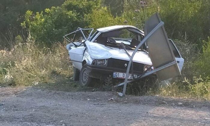 Virajı alamayan otomobil takla attı: 1 ölü, 5 yaralı