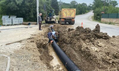 Yağmur suyu hattı yenileniyor