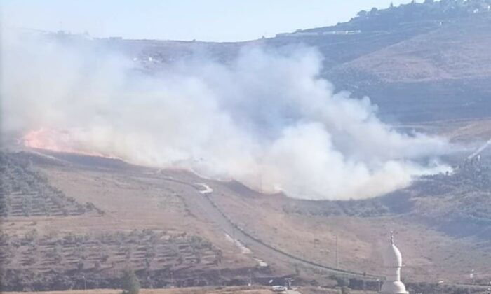 Yahudi yerleşimciler, Batı Şeria’da Filistinlilere ait tarım arazisini ateşe verdi