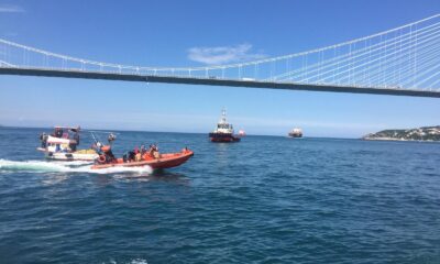Yavuz Sultan Selim Köprüsü altında balıkçı teknesi ile gemi çarpıştı