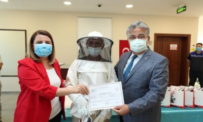 Yeni arı üreticilerine malzeme desteği