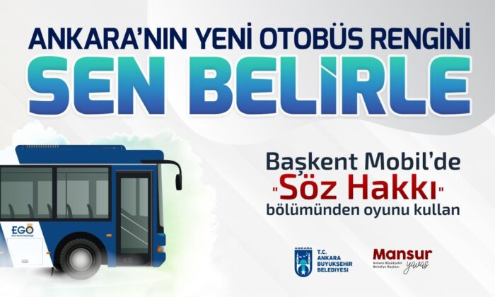 Yeni otobüslerin rengi ve tasarımı için “söz hakkı” Ankaralı’da
